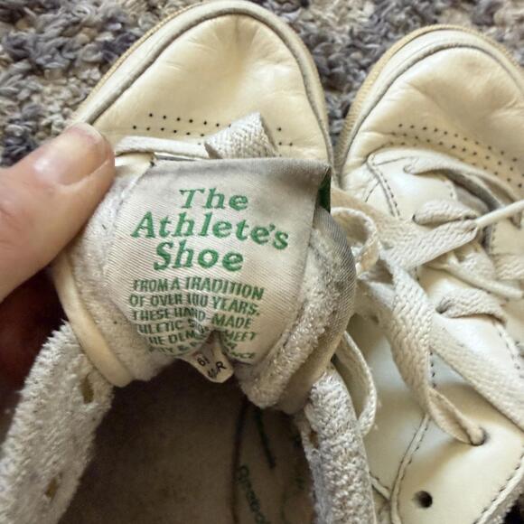 Reebok Club C Vintage Leather Sneakers Cream Green Womens 9 - Picture 5 of 6